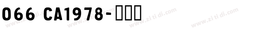 066 CA1978字体转换